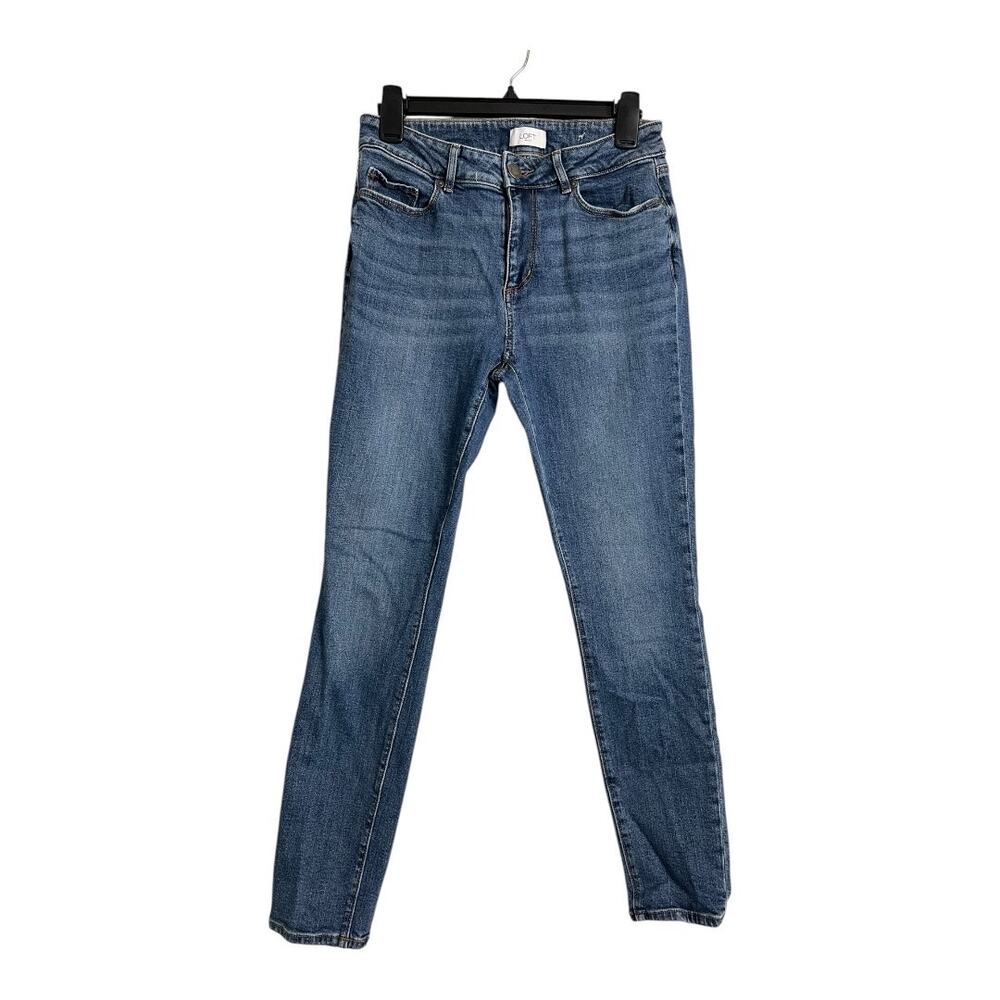 LOFT Womens Jeans Ann Taylor Curvy Skinny 4 Classic Casual Denim Pants